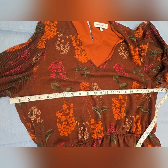 Gibson and Latimer Women’s Brown  Floral Maxi Dress Size XL - Picture 11 of 13